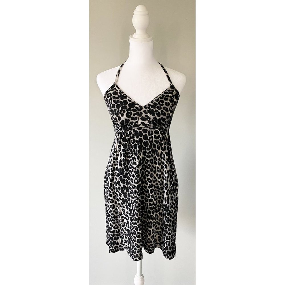 Leopard Halter Top Dress